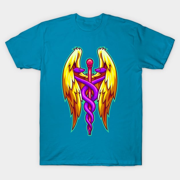 Caduceus T-Shirt by ArtisticDyslexia